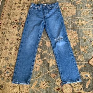 Levi’s Wedgie Straight Distressed Jeans